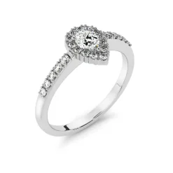 Silván Rosalie timanttisormus 0,39ct, valkokultaa, Silván vihkisormukset