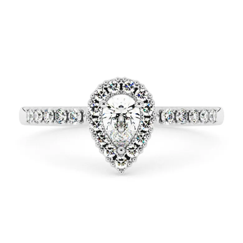 Silván Rosalie timanttisormus 0,39ct, valkokultaa, Silván vihkisormukset