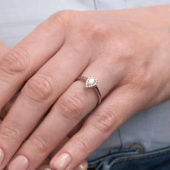 Silván Rosalie timanttisormus 0,39ct, rosekultaa, Silván vihkisormukset