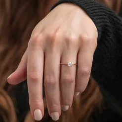 Silván Solitaire timanttisormus 0,30ct, rosekultaa, Silván vihkisormukset