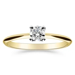 Silván Solitaire timanttisormus 0,30ct, valko- ja keltakultaa, Silván vihkisormukset