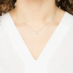 Stelle Lab Diamond kaulakoru, hopea ja laboratoriotimantti