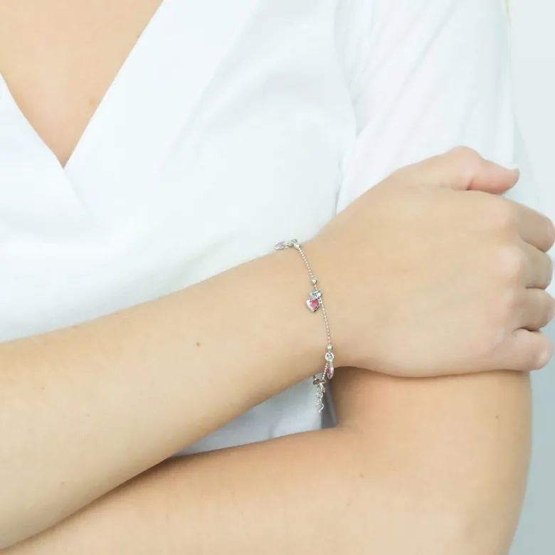 Stelle rannekoru zirkoneilla, hopeaa 0004BK3212
