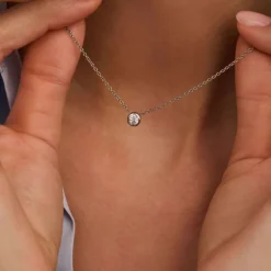 TI SENTO Classic kaulakoru, hopeaa ja zirkoni, 34124ZI/42
