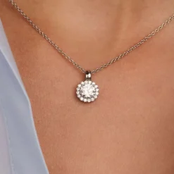 TI SENTO Classic kaulakoru, hopeaa ja zirkonit, 34123ZI/42
