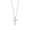 TI SENTO Cross kaulakoru, hopeaa ja zirkoni, 34130ZI/42