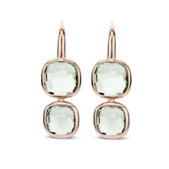 TI SENTO Double Cushion korvakorut, rosekullattua hopeaa ja zirkonit, 78055GR