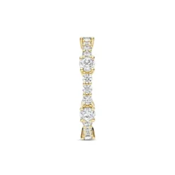 TI SENTO Eternity Tennis sormus, keltakullattua hopeaa ja zirkonit, 12428ZY
