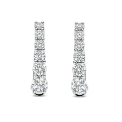 TI SENTO Oval rengaskorvakorut, hopeaa ja zirkonit, 78075ZI