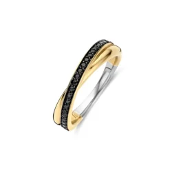 TI SENTO sormus, keltakullattua hopeaa ja zirkonit, 1953BY
