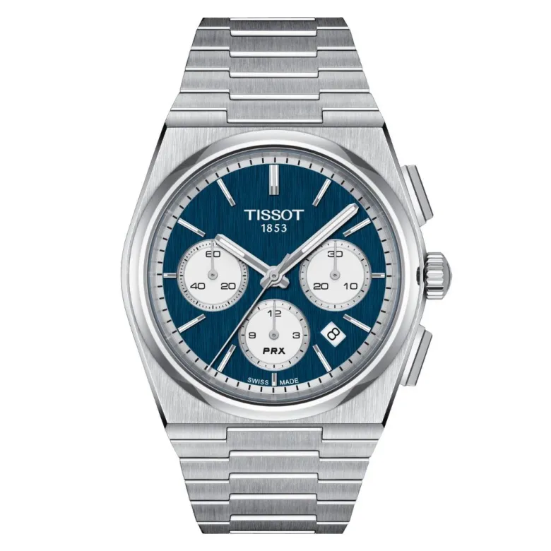 Tissot PRX Automatic Chronograph, 42 mm, T1374271104100 rannekello