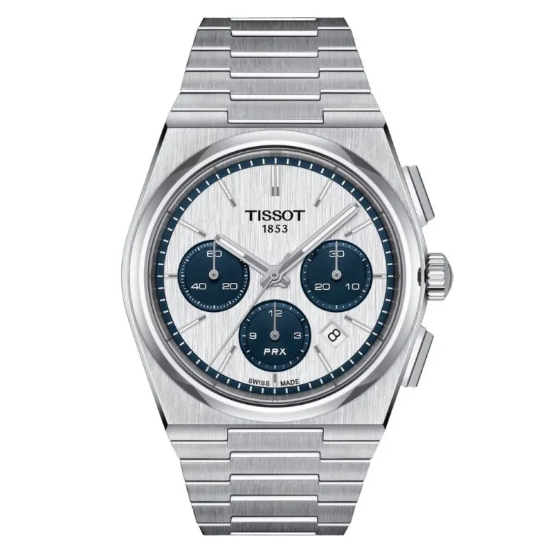 Tissot PRX Automatic Chronograph, 42 mm, T1374271101101 rannekello
