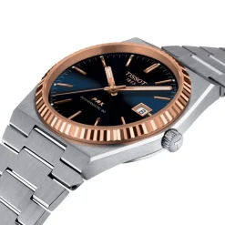 Tissot PRX Powermatic 80, teräs ja 18K ruusukulta, T9314074104100 rannekello