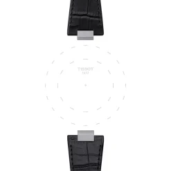 Tissot PRX ranneke, 12 mm, musta nahka, T852047562