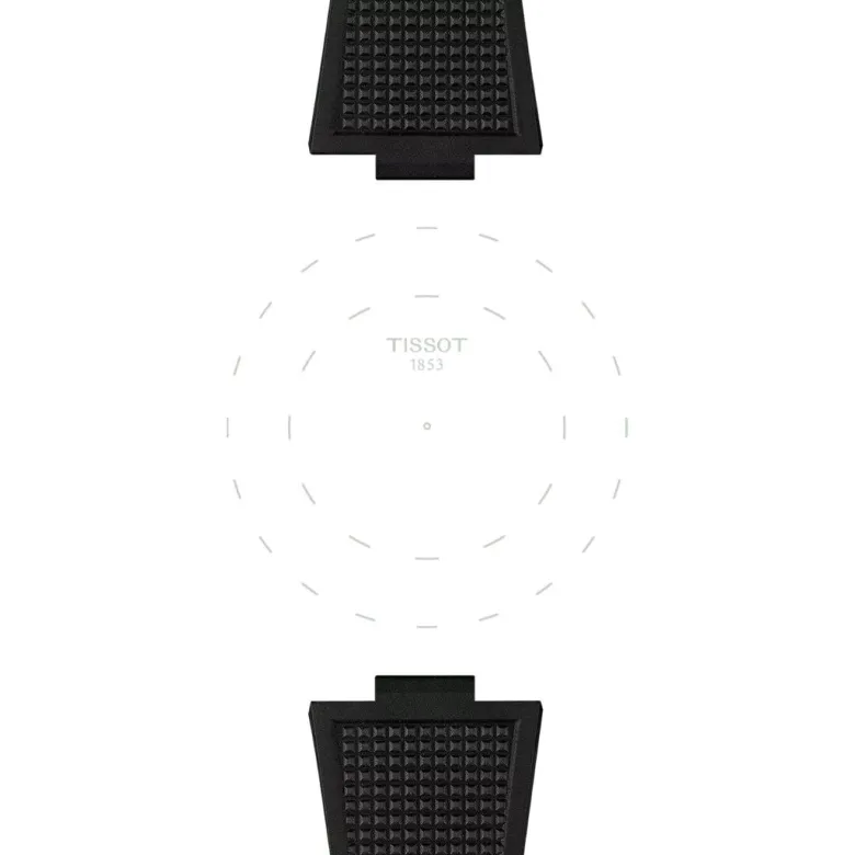 Tissot PRX ranneke, 40 mm, musta silikoni, T852048462