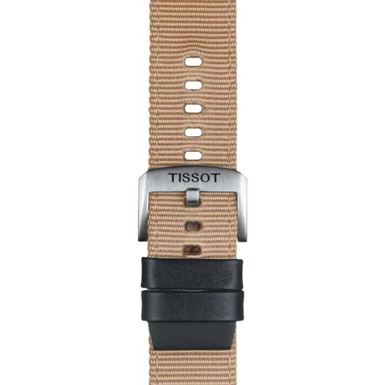 Tissot ranneke, 22 mm, beige kangas, T852046752