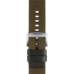 Tissot ranneke, 22 mm, khakinvihreä kangas, T852046756
