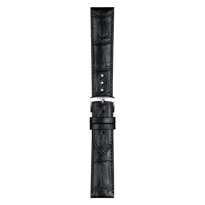 Tissot ranneke, 20 mm, musta nahka, T852043012