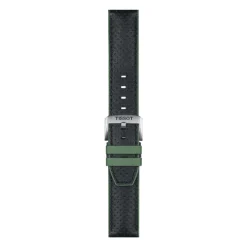 Tissot ranneke, 22 mm, musta nahka ja vihreä silikoni, T852046787