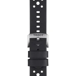 Tissot ranneke, 22 mm, musta nahka, T852046810