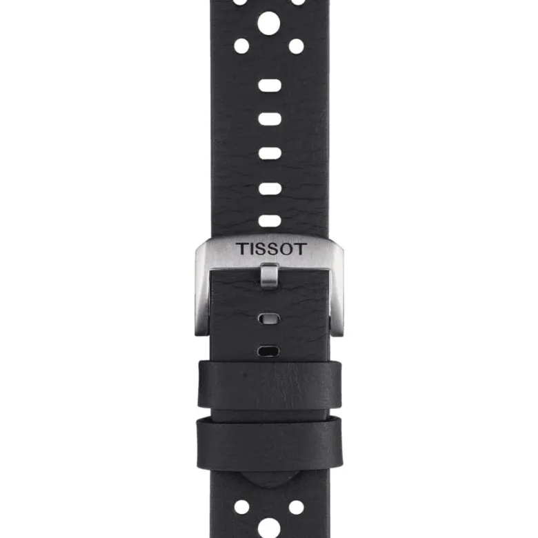 Tissot ranneke, 22 mm, musta nahka, T852046810