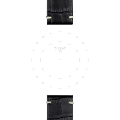 Tissot ranneke, 22 mm, musta nahka, T852046775