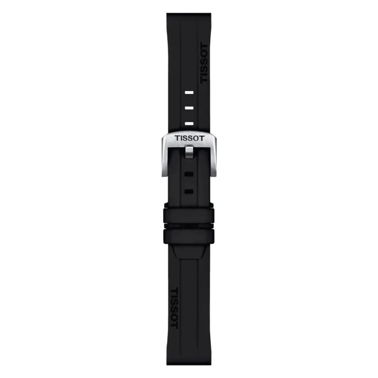Tissot ranneke, 18 mm, musta silikoni, T852047455