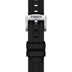 Tissot ranneke, 18 mm, musta silikoni, T852047455