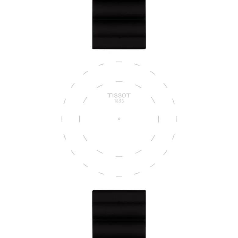 Tissot ranneke, 22 mm, musta silikoni, T852047179