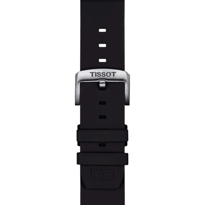 Tissot ranneke, 22 mm, musta silikoni, T852047179