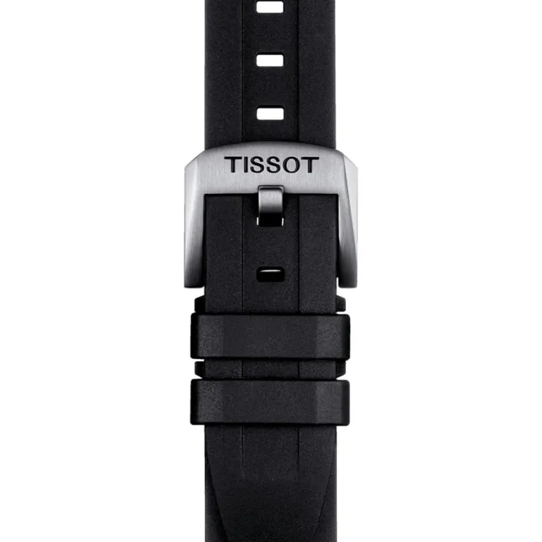 Tissot ranneke, 20 mm, musta silikoni, T852044545