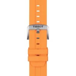 Tissot ranneke, 22 mm, oranssi silikoni, T852047918