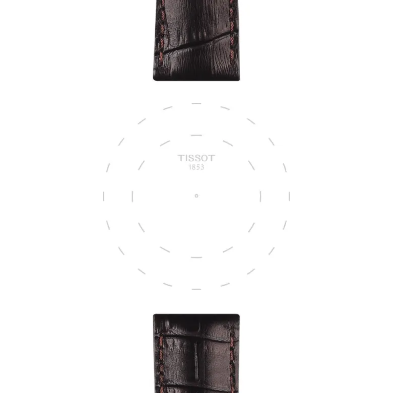 Tissot ranneke, 22 mm, ruskea nahka, T852041655