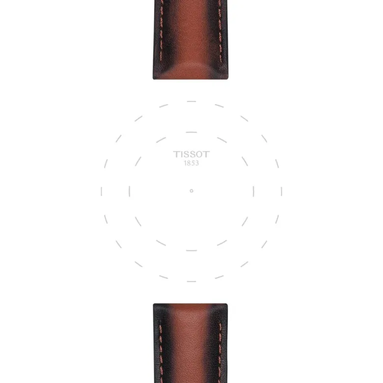 Tissot ranneke, 20 mm, ruskea nahka, T852046842
