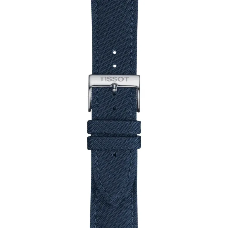 Tissot ranneke, 22 mm, sininen kangas, T852046783
