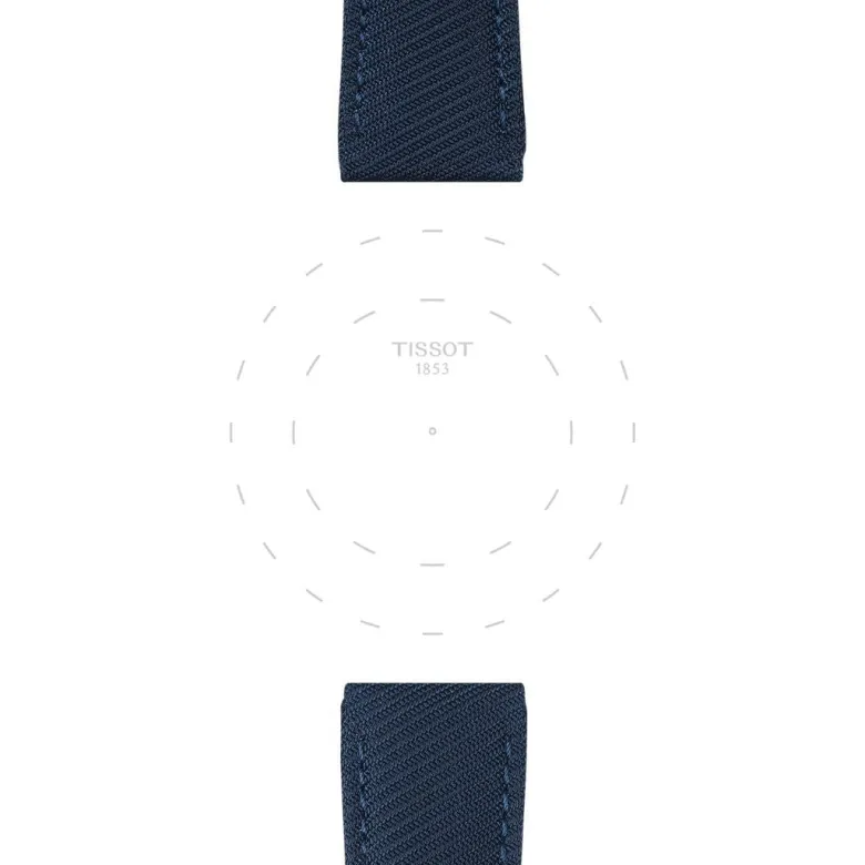 Tissot ranneke, 22 mm, sininen kangas, T852046783