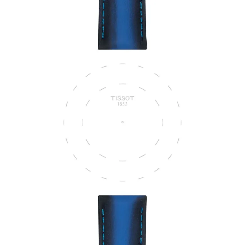Tissot ranneke, 20 mm, sininen nahka, T852046840