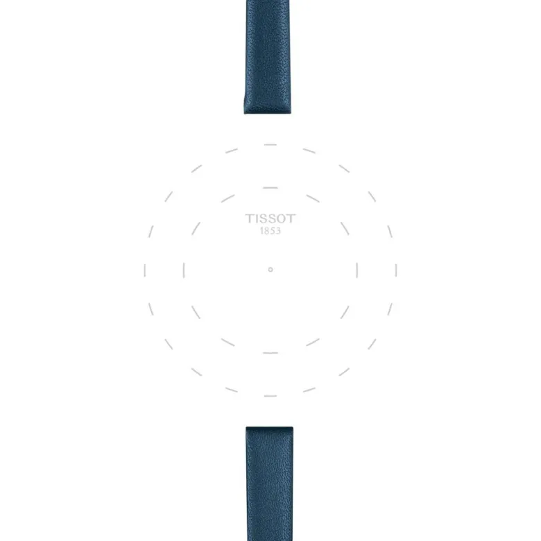 Tissot ranneke, 9 mm, sininen nahka, T852043163