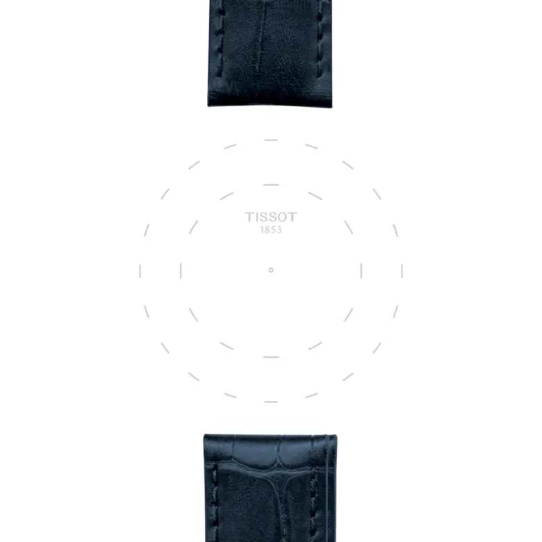 Tissot ranneke, 19 mm, sininen nahka, T852032781