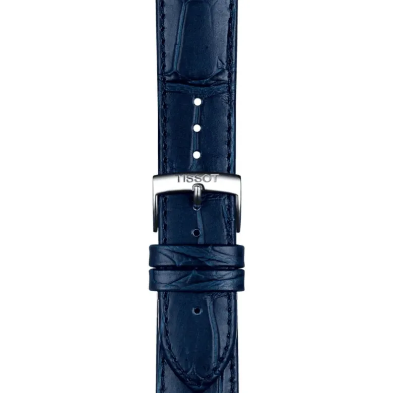 Tissot ranneke, 20 mm, sininen nahka, T852041534