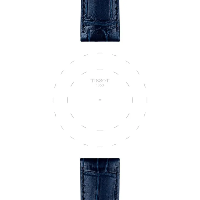 Tissot ranneke, 20 mm, sininen nahka, T852041534