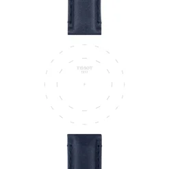 Tissot ranneke, 20 mm, sininen nahka, T852046831