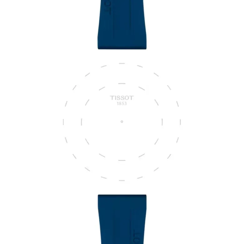 Tissot ranneke, 20 mm, sininen silikoni, T852044837