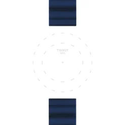 Tissot ranneke, 22 mm, sininen silikoni, T852047175