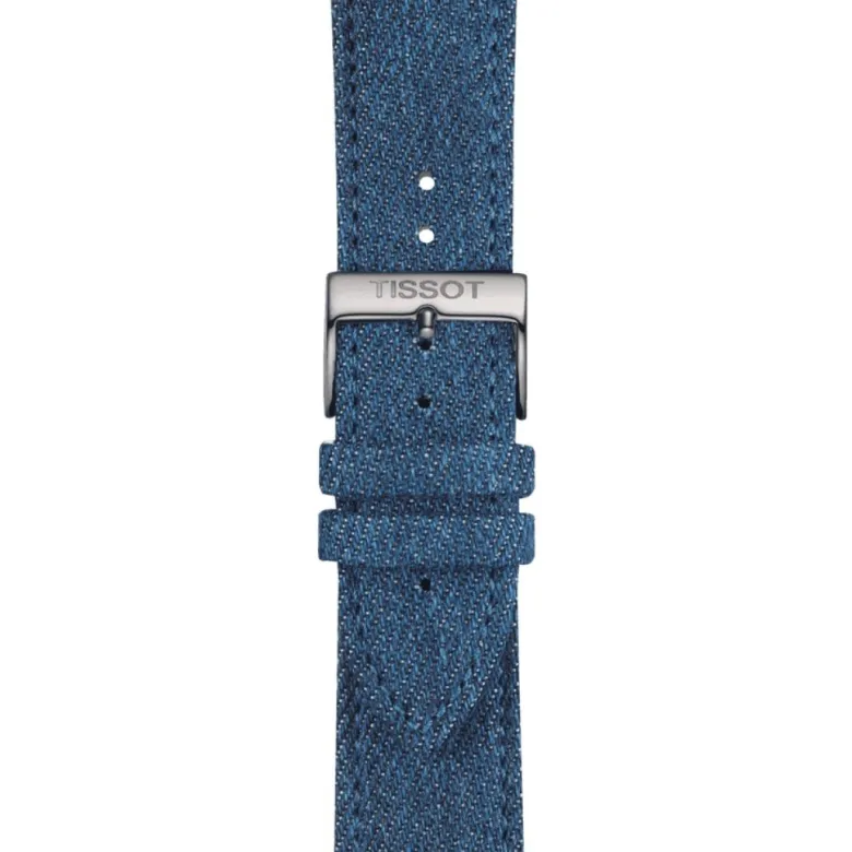 Tissot ranneke, 22 mm, vaaleansininen kangas, T852046781