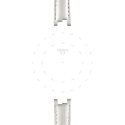 Tissot ranneke, 12 mm, valkoinen nahka, T852036540