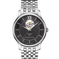 Tissot Tradition Powermatic 80 Open Heart T063.907.11.058.00, miesten rannekello