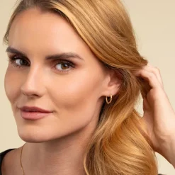 Vittoria rengaskorvakorut, 16,3 mm, keltakultaa