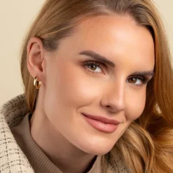 Vittoria rengaskorvakorut, 18,5 mm, keltakultaa