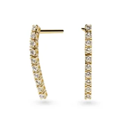 Vittoria timanttikorvakorut 0,35ct, keltakultaa